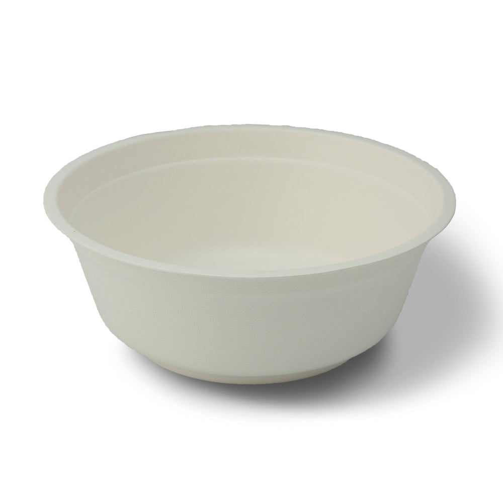 Stalkmarket 100% Compostable Natural Plant Fiber Bowl, 32-Ounce, 500-Count Case