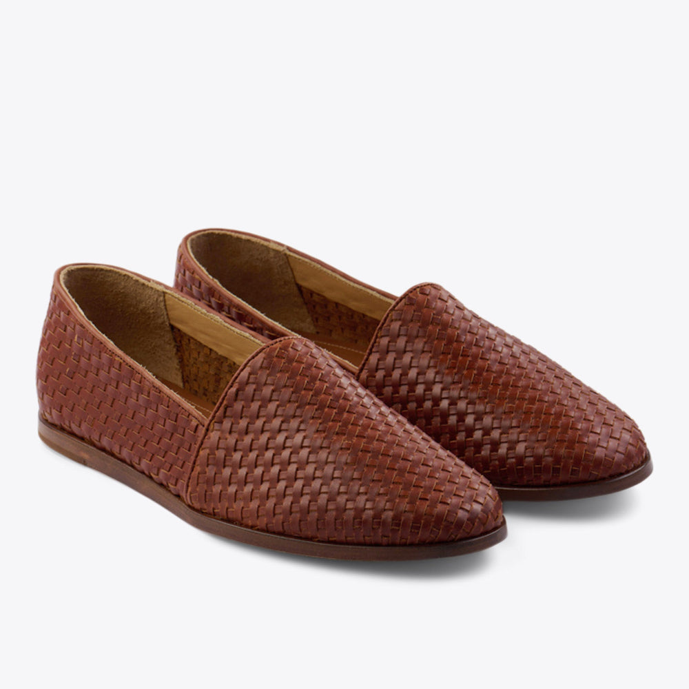 Alejandro Woven Slip On Woven Brandy