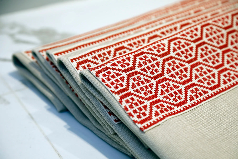 
                  
                    Tatreez Pillow - Palestinian Red
                  
                