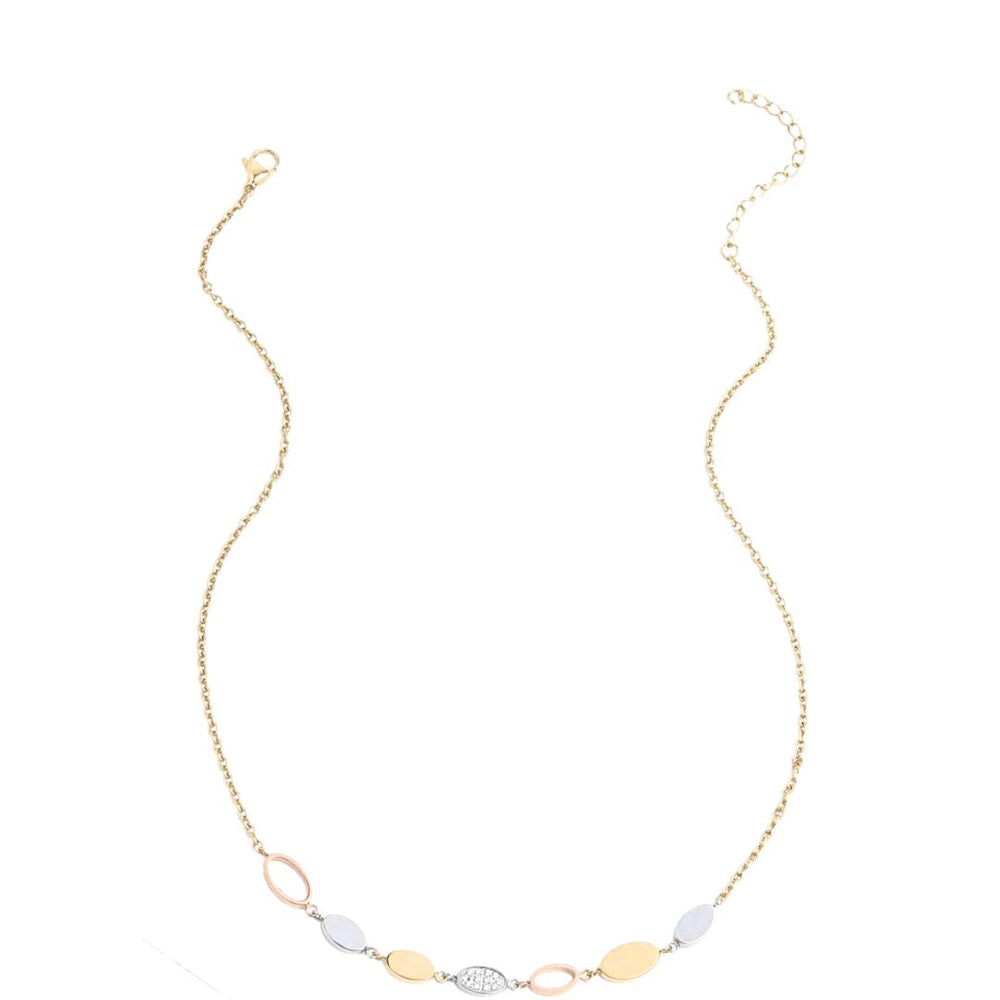 
                  
                    Metal Noncommittal Tricolor Necklace by Made for Freedom
                  
                