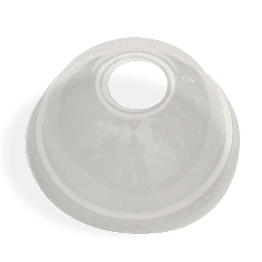 
                  
                    Planet + 100% Compostable PLA Lids for 9/12/16/20/24-Ounce Clear Cold Cups, Dome Style, 1000-Count Case
                  
                