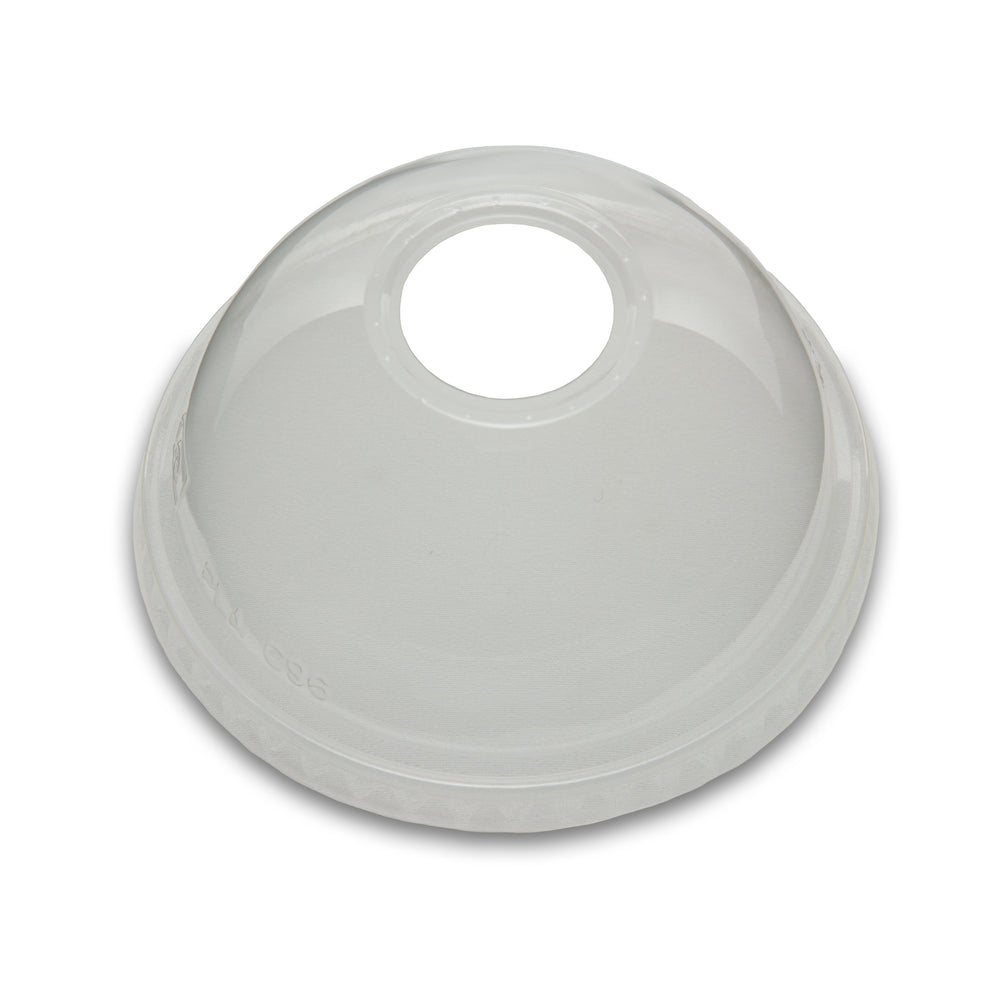 
                  
                    Planet + 100% Compostable PLA Lids for 9/12/16/20/24-Ounce Clear Cold Cups, Dome Style, 1000-Count Case
                  
                