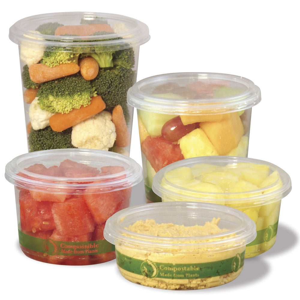 Clear PLA Deli Container Lid, 600 Count by TheLotusGroup - Good For The Earth, Good For Us