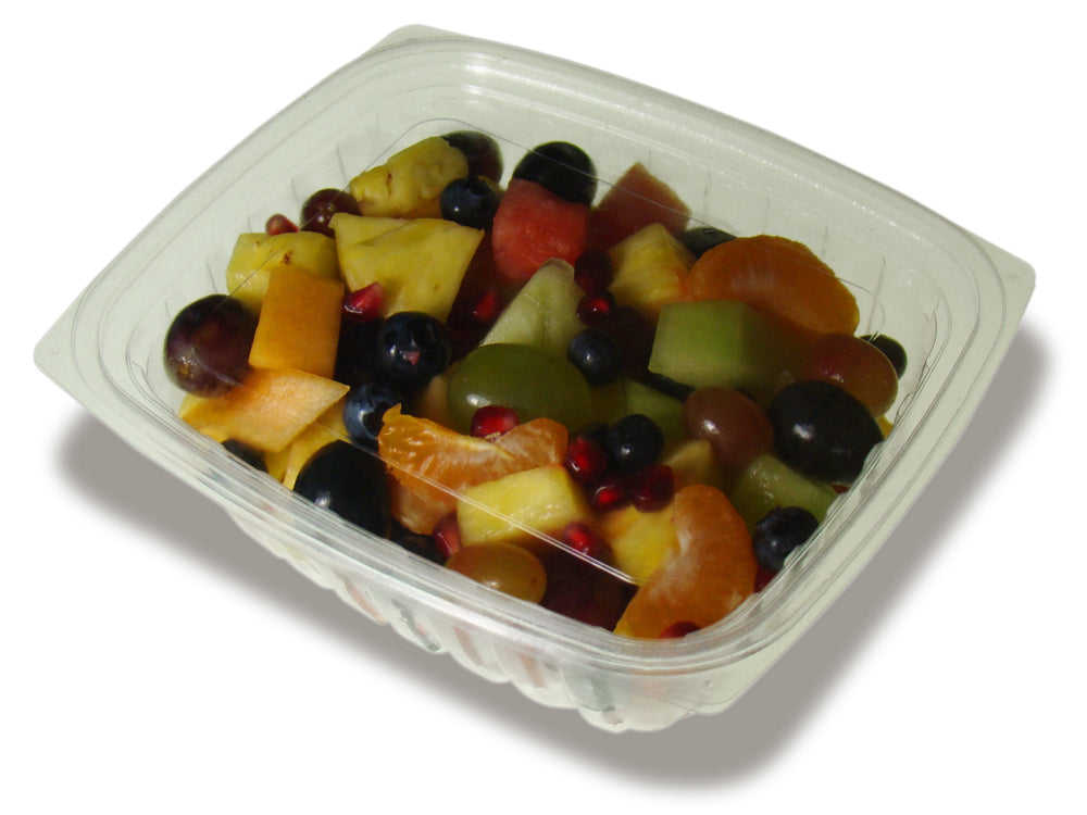 32-Ounce Clear PLA Rectangular Deli Container with Lid,200-set case by TheLotusGroup - Good For The Earth, Good For Us