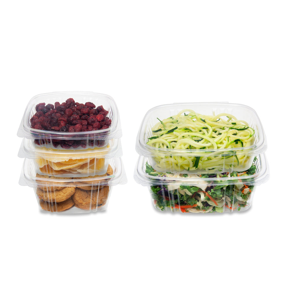 
                  
                    8-Ounce Clear PLA Hinged Rectangular Deli Container,300-Count Case by TheLotusGroup - Good For The Earth, Good For Us
                  
                