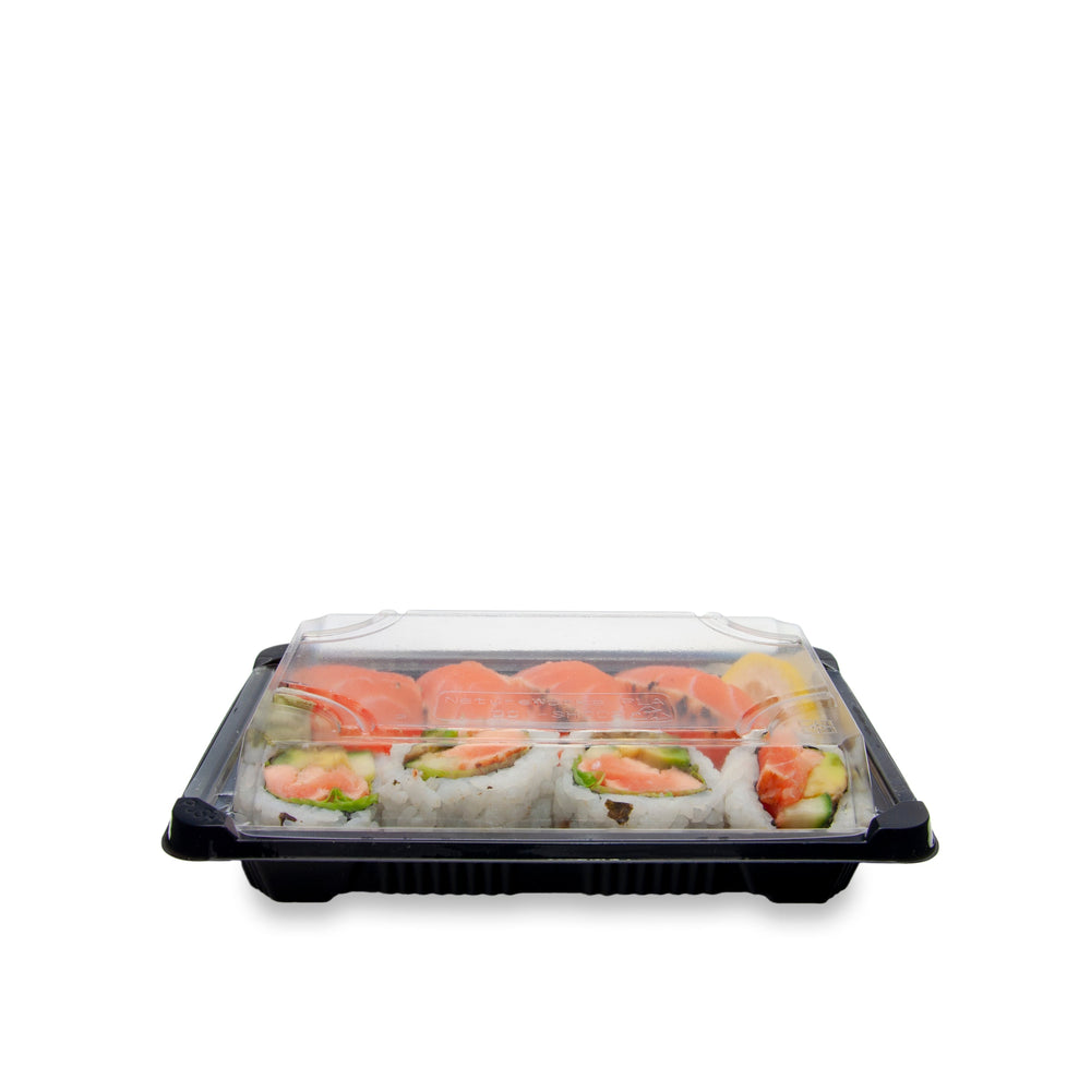 
                  
                    7''x4-7/8''x1-3/4'' PLA Sushi Tray with Lid Combo Case of 300) by TheLotusGroup - Good For The Earth, Good For Us
                  
                