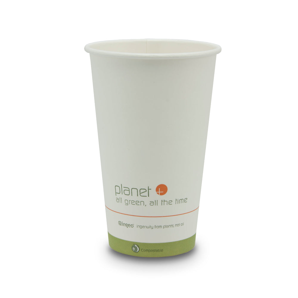 
                  
                    Planet+ 100% Compostable PLA Laminated Hot Cup, 16-Ounce, 1000-Count Case
                  
                