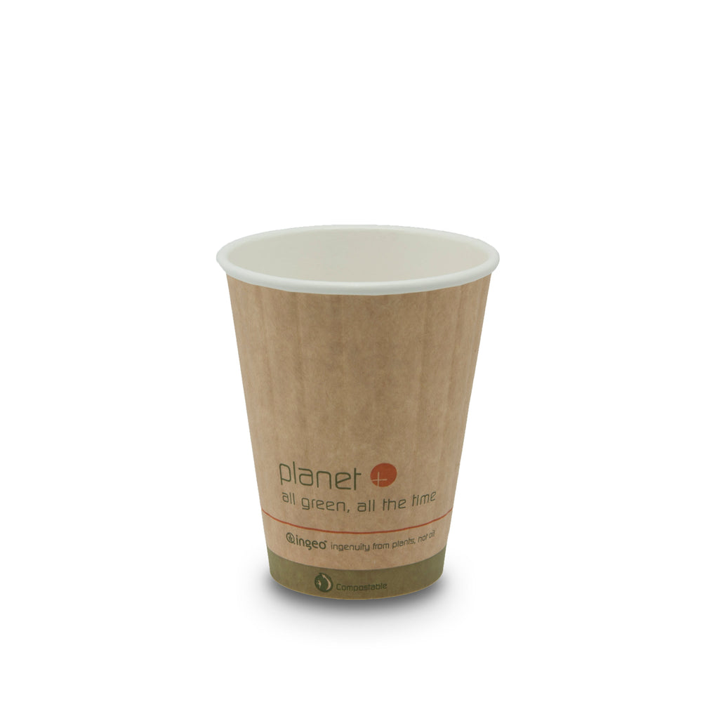 
                  
                    8-Ounce PLA Laminated Double-Wall Insulated Hot Cup,1000-Count Case by TheLotusGroup - Good For The Earth, Good For Us
                  
                