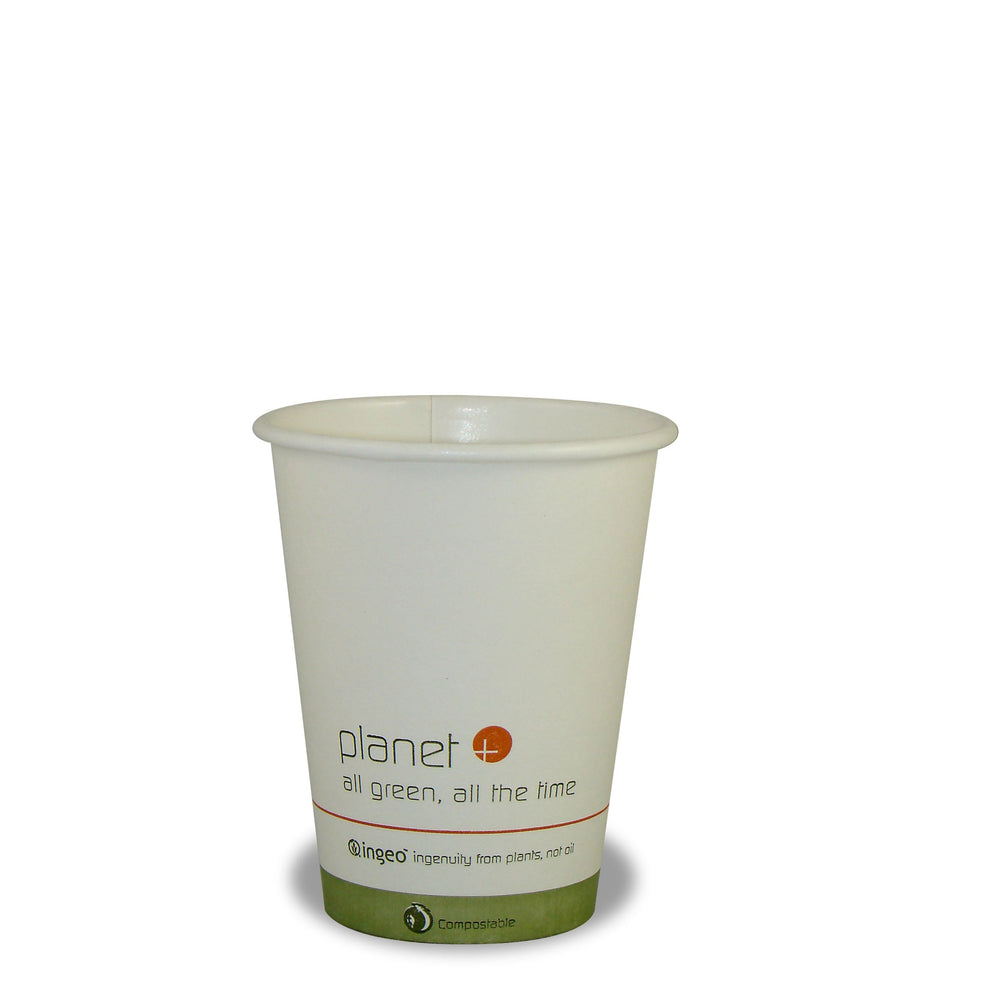 8-Ounce 100% Compostable PLA Laminated Hot Cup, 500-Count Case