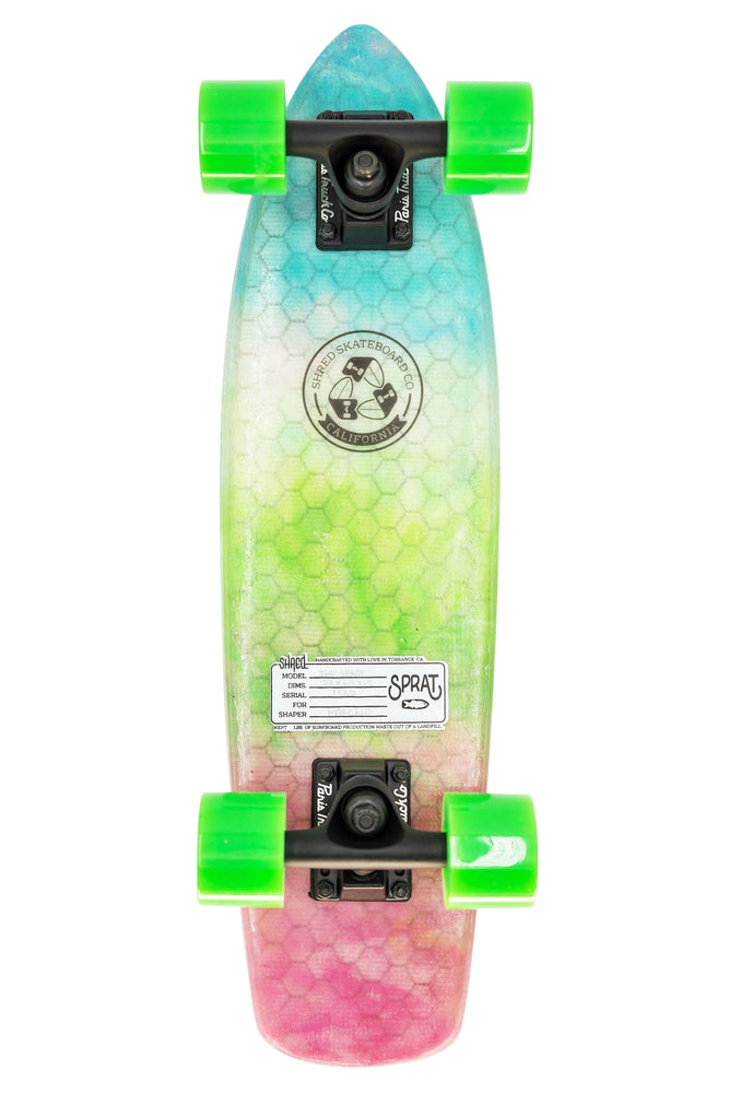 
                  
                    Mini Cruiser - The Sprat (24") - Rainbow Tie Dye by Shred Skateboard Co
                  
                