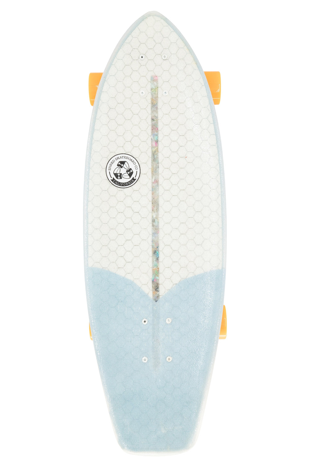 Surfskate - Electrical Ninja ( 30”) - Resin Tint Light Blue by Shred Skateboard Co