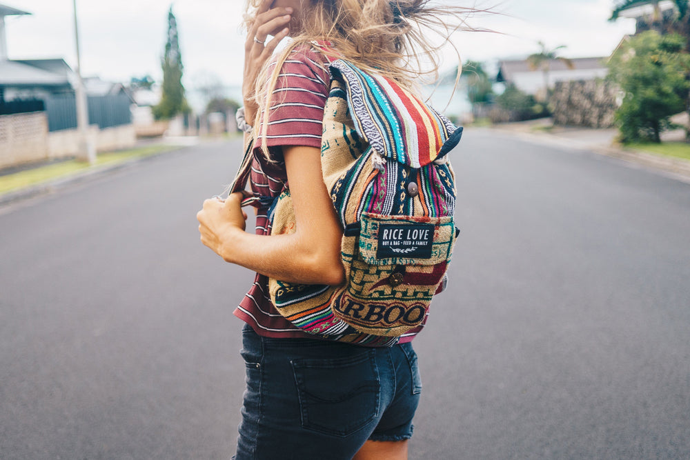 
                  
                    Recycled Rice Bag Travel Backpack by Rice Love
                  
                