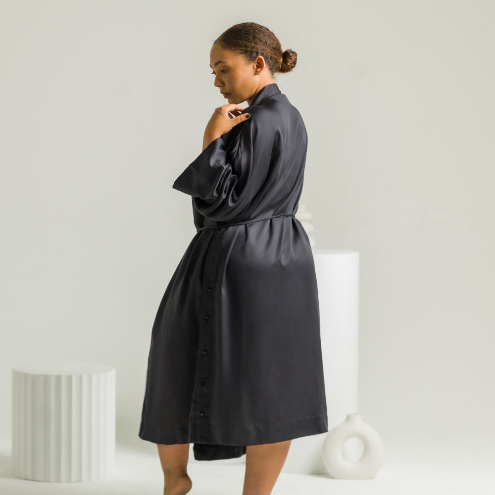 
                  
                    Sateen Robe by ettitude
                  
                