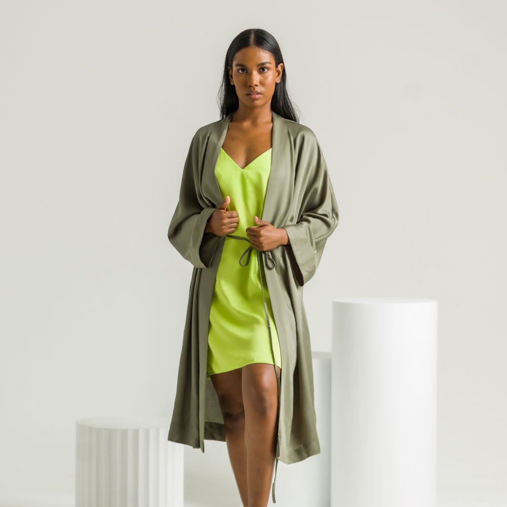 
                  
                    Sateen Robe by ettitude
                  
                