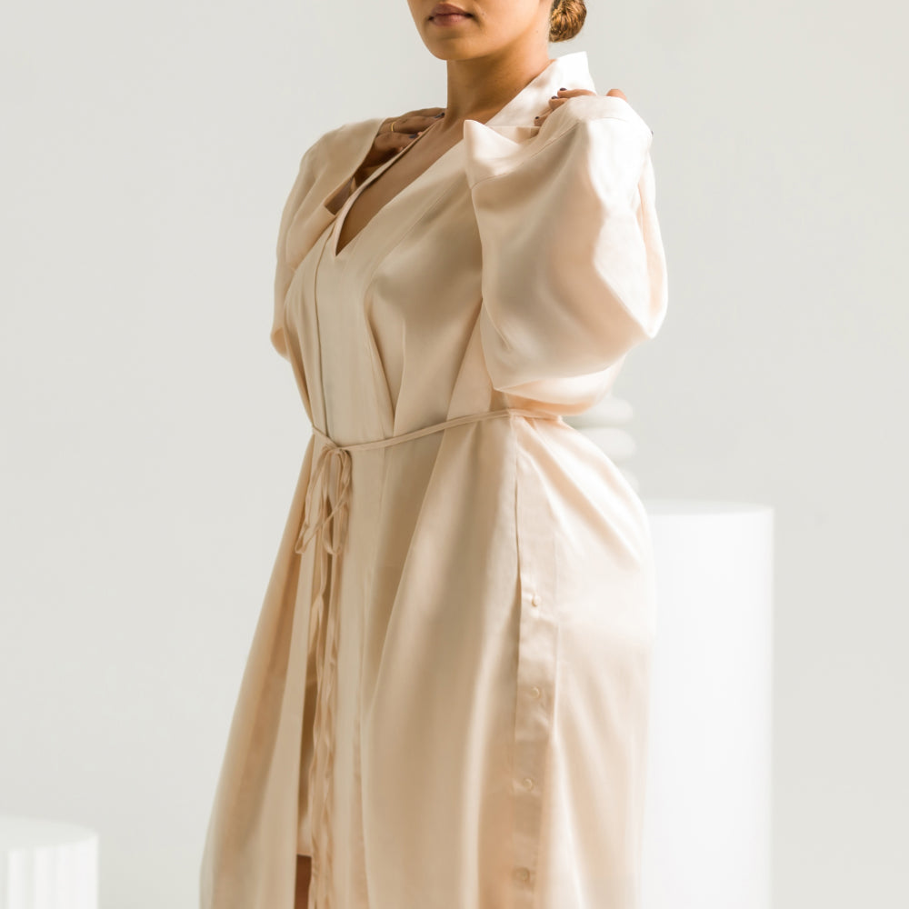 Sateen Robe by ettitude