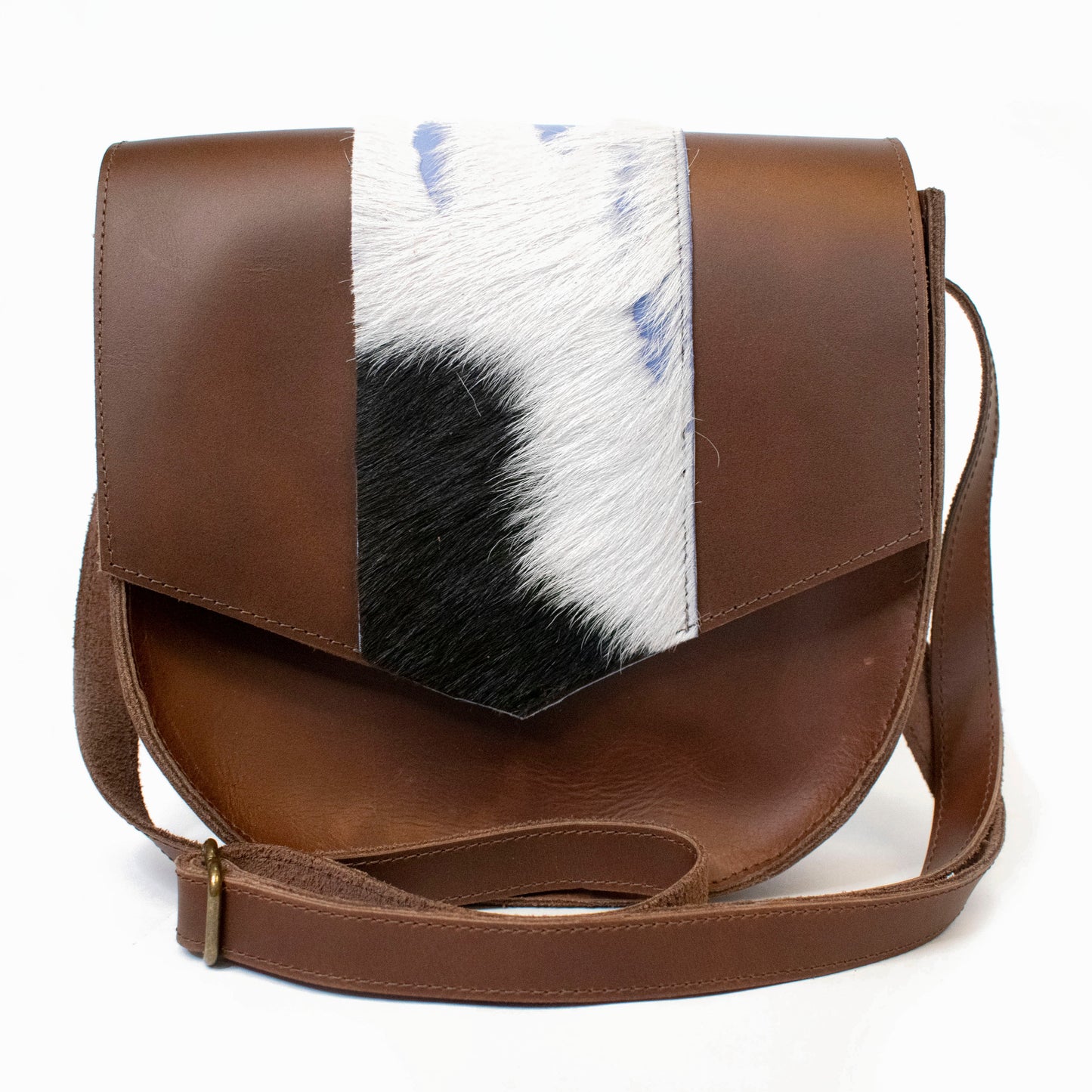 
                  
                    Two-Tone Satchel in Stone Blue
                  
                