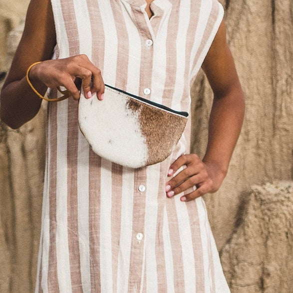 
                  
                    Half-Moon Wristlet in Pinto
                  
                