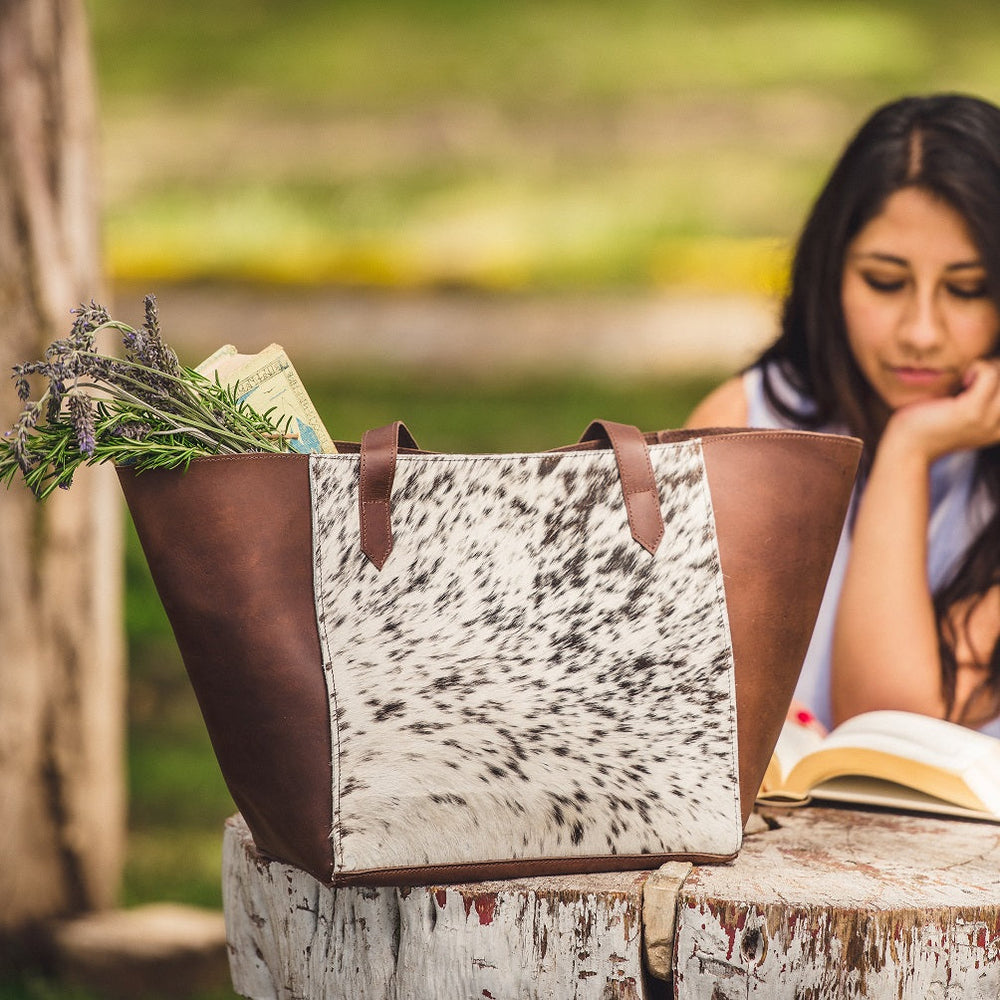 
                  
                    Speckled Two-Tone Tote
                  
                