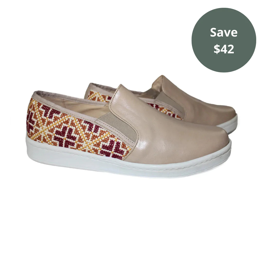 
                  
                    Sample Sale: Slip-On Sneaker - Tan
                  
                