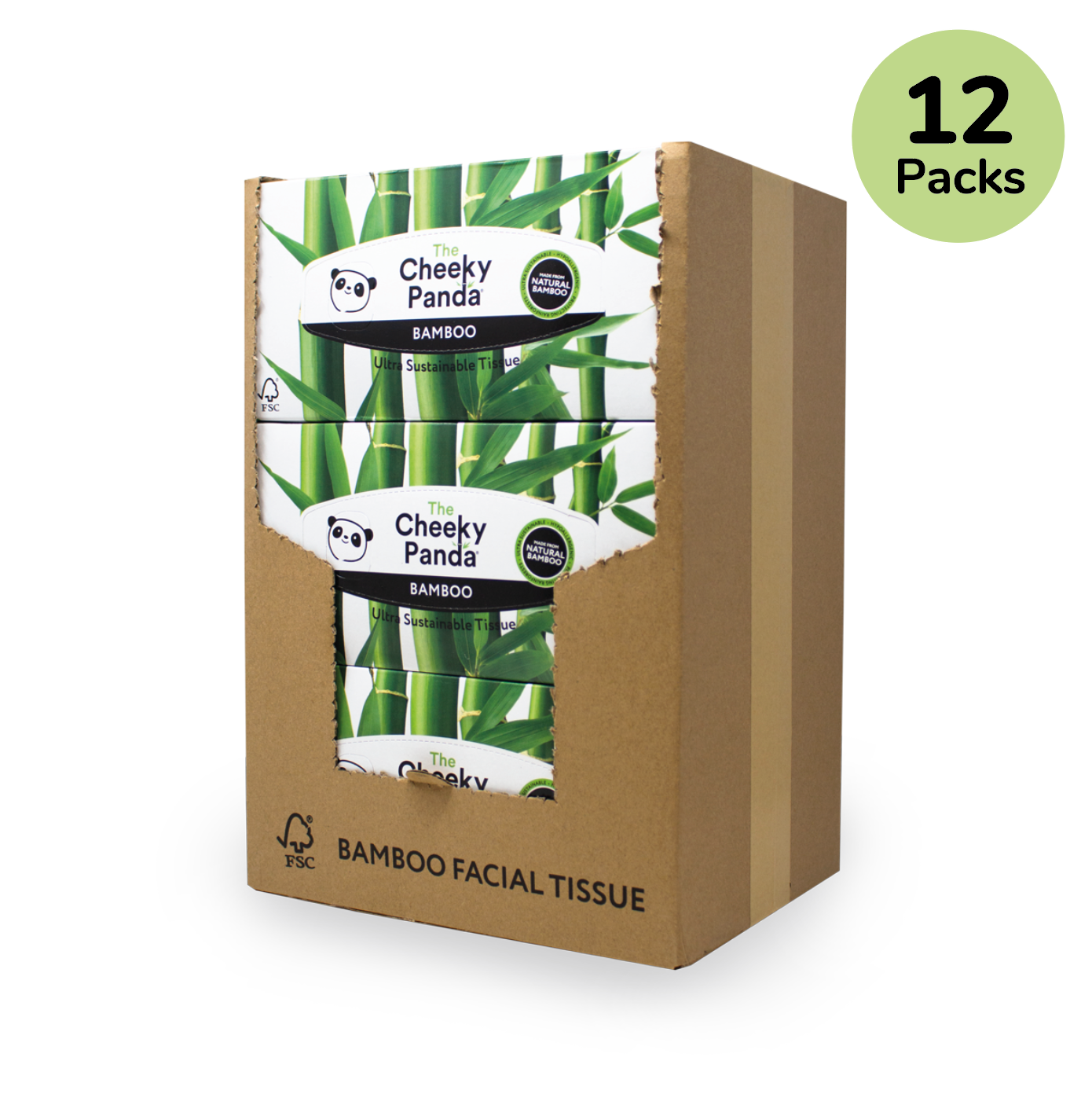 
                  
                    Plastic-Free Bamboo Tissues | 12 Flat Boxes | Eco Friendly
                  
                