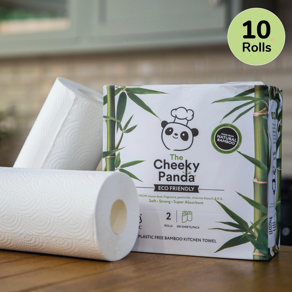 Bamboo Paper Towels  | 10 Rolls | Plastic-Free