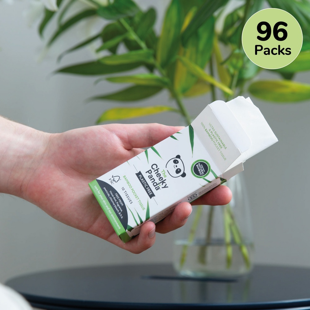 Pocket Bamboo Tissue Bulk Box | 96 Packs | Plastic-Free