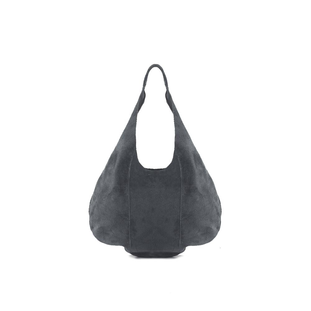 Hobo in Dusty Blue Suede