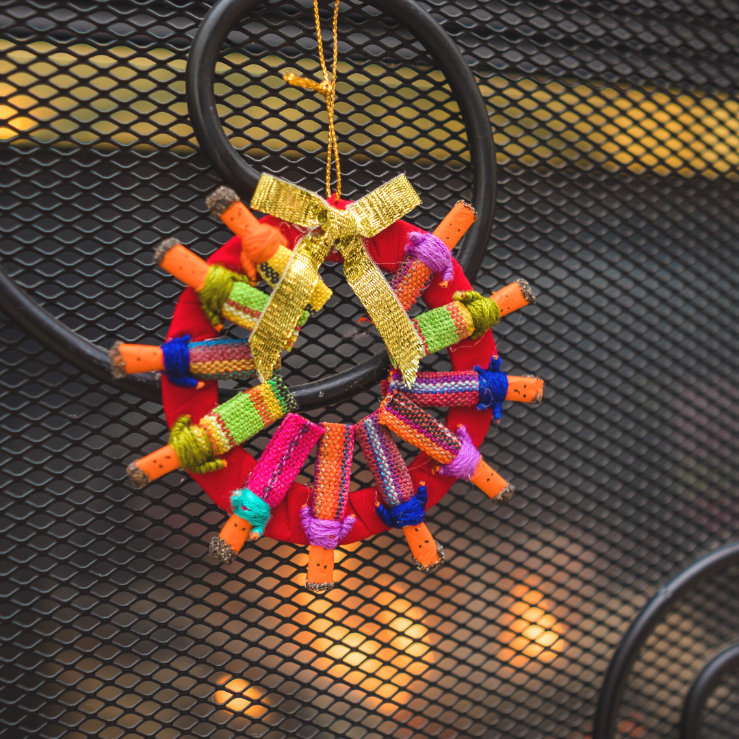 
                  
                    Worry Doll Wreath Ornament
                  
                