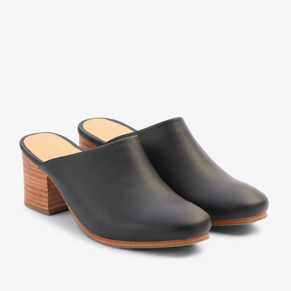 All-Day Heeled Mule Black