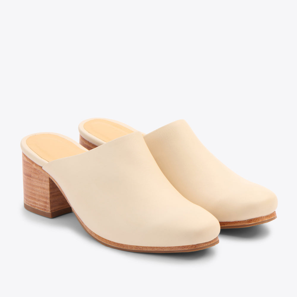 All-Day Heeled Mule Bone