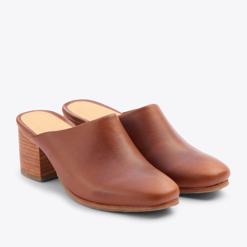 All-Day Heeled Mule Brandy