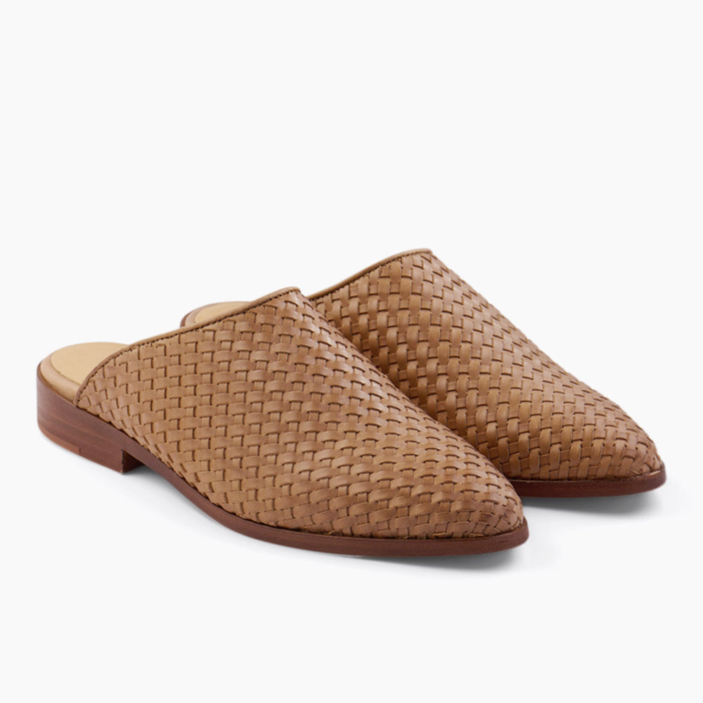 Ama Woven Mule Woven Almond