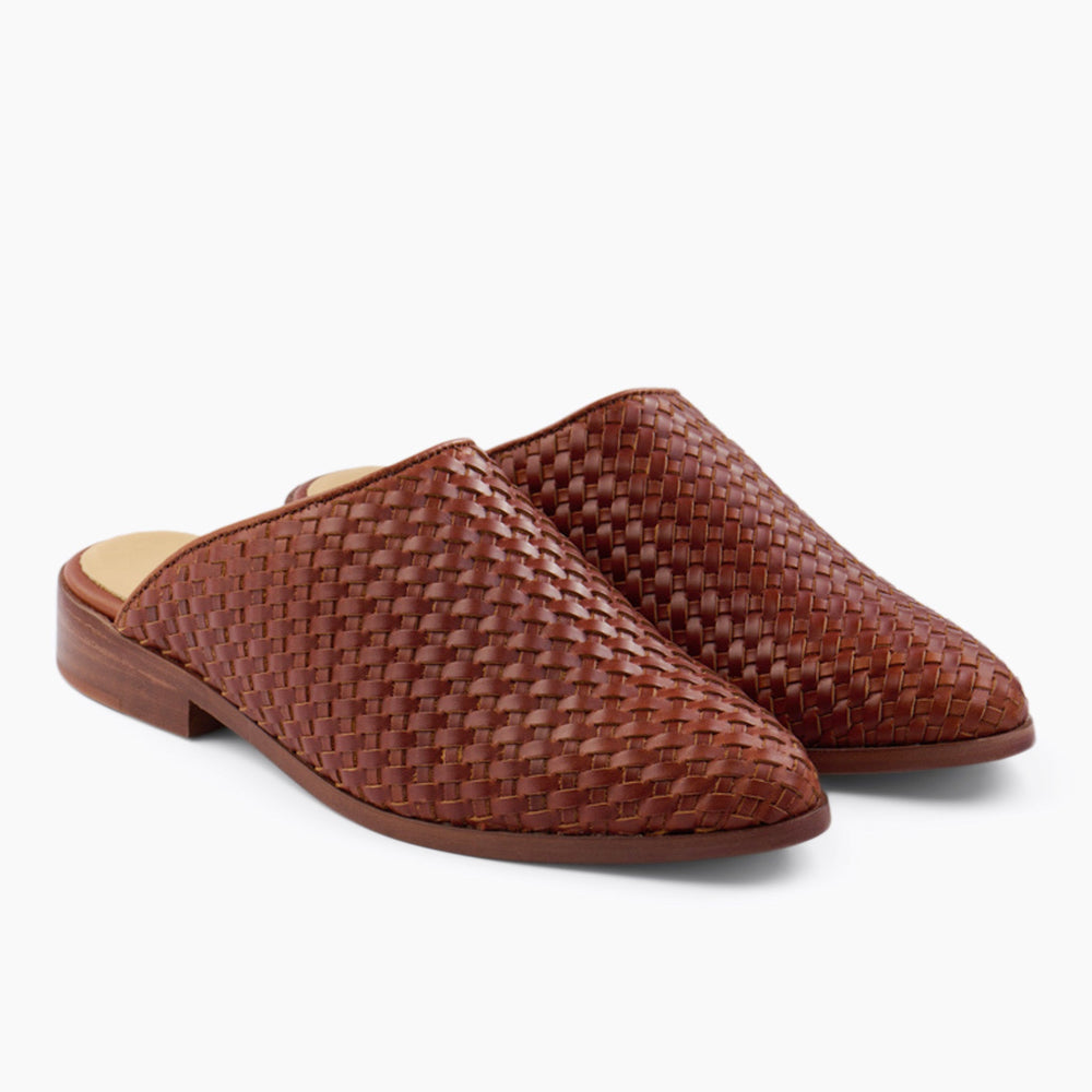 Ama Woven Mule Woven Brandy