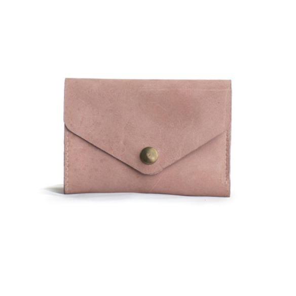 
                  
                    Small Envelope Wallet in Rose Suede
                  
                