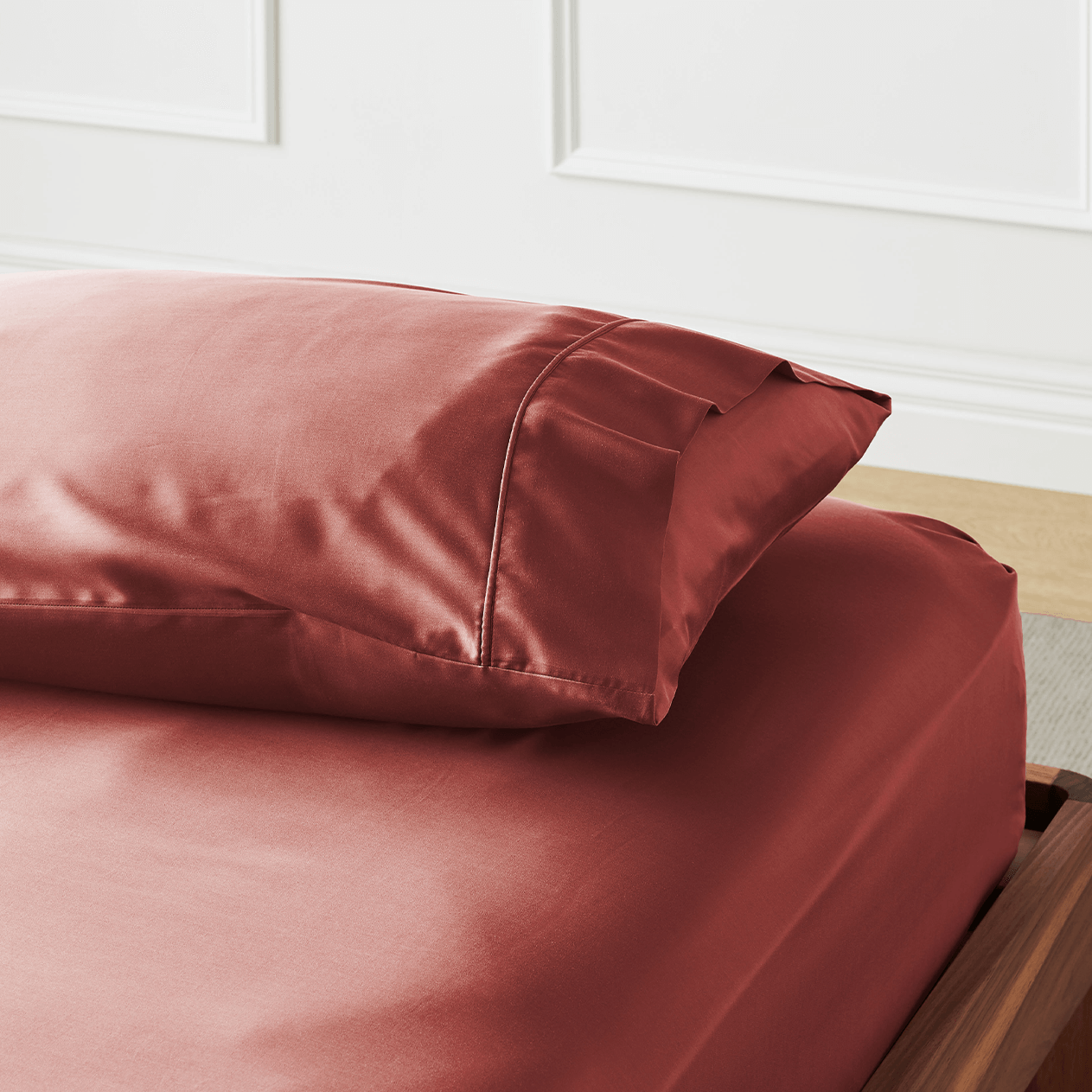 
                  
                    Signature Sateen Fitted Sheet by ettitude
                  
                