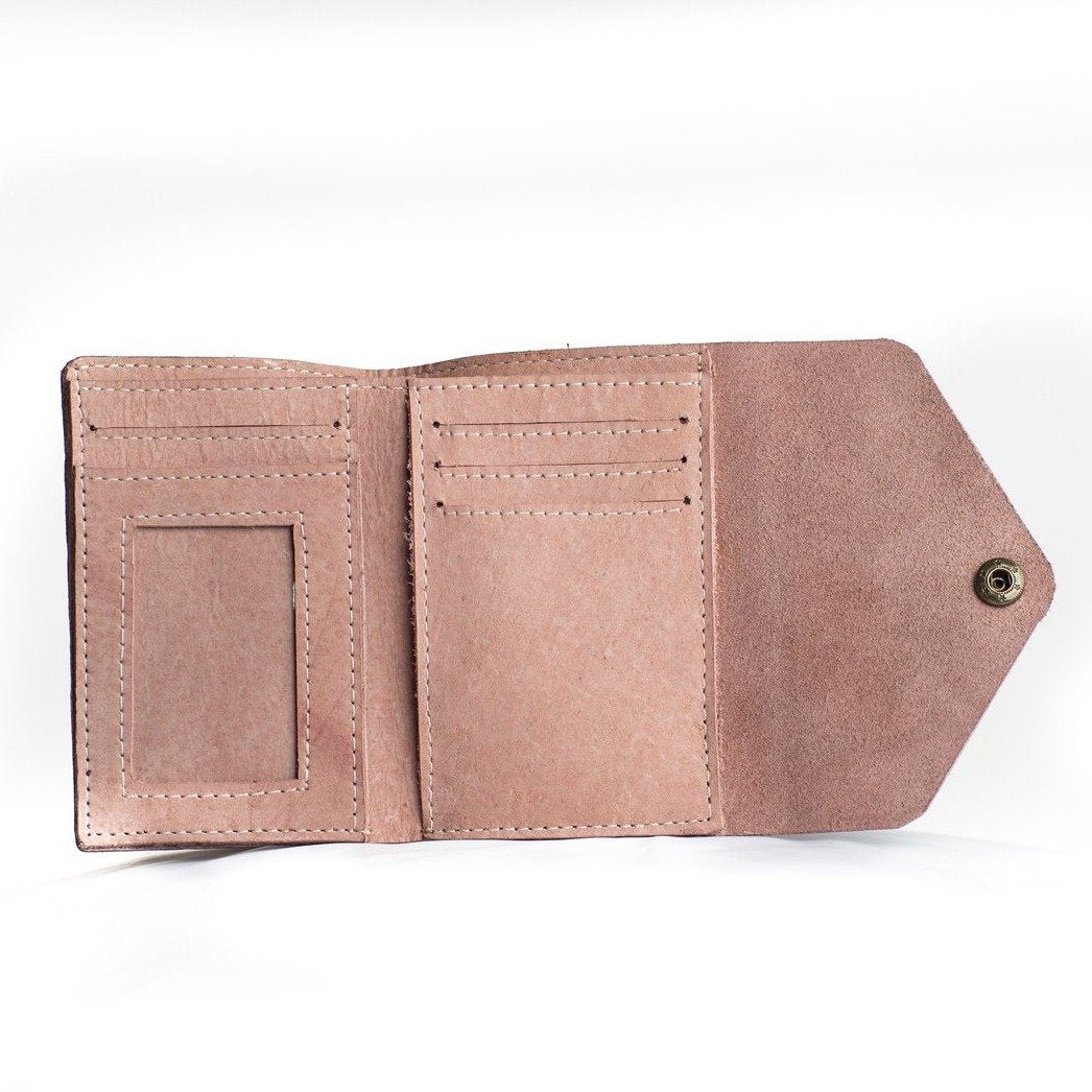 
                  
                    Small Envelope Wallet in Rose Suede
                  
                