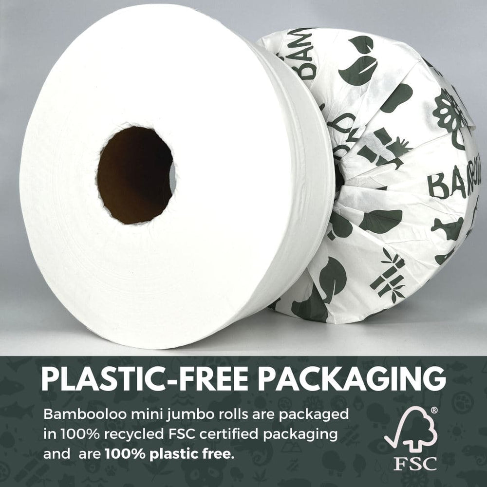 
                  
                    Bamboo Mini Jumbo Toilet Rolls | 6 rolls x 300m by Love Bambooloo
                  
                