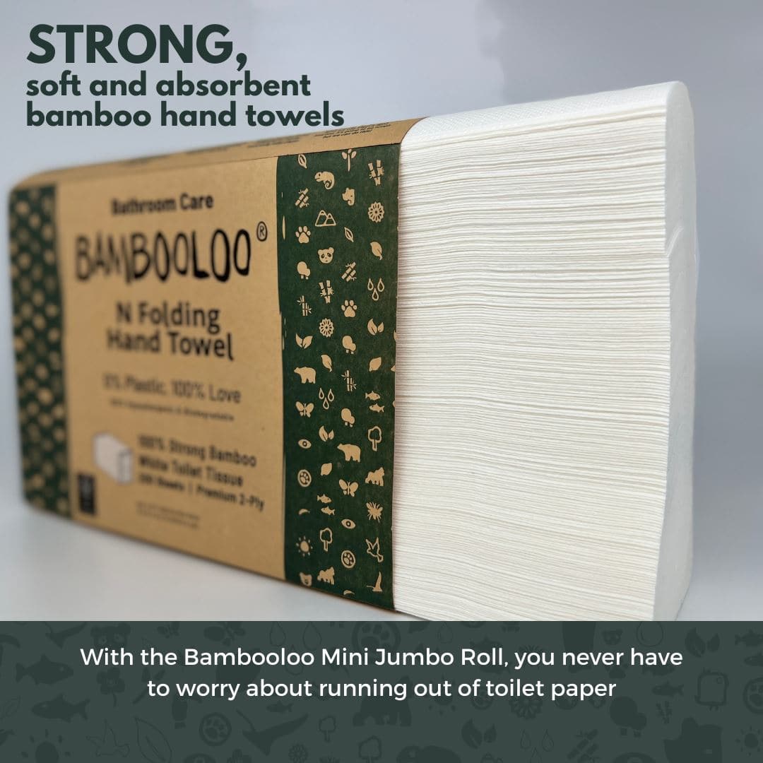 
                  
                    Bamboo N Folding Plastic-Free Hand Towels | 4000 towels by Love Bambooloo
                  
                