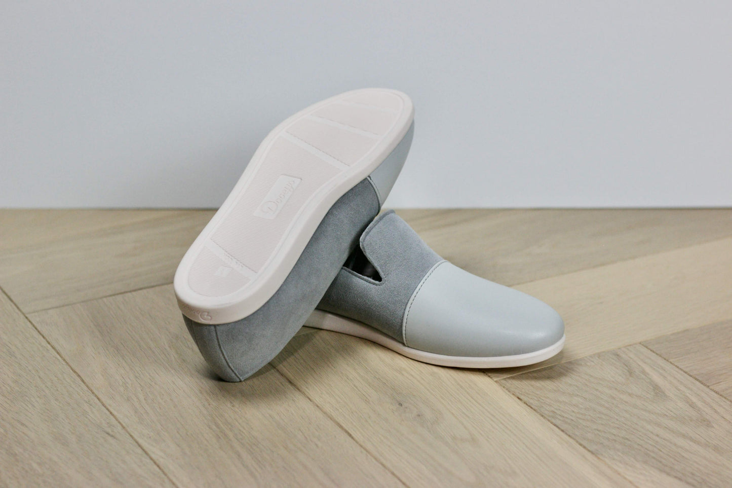 
                  
                    Plant-Based & Recycled Material Blue / Grey House Loafers by Dooeys
                  
                