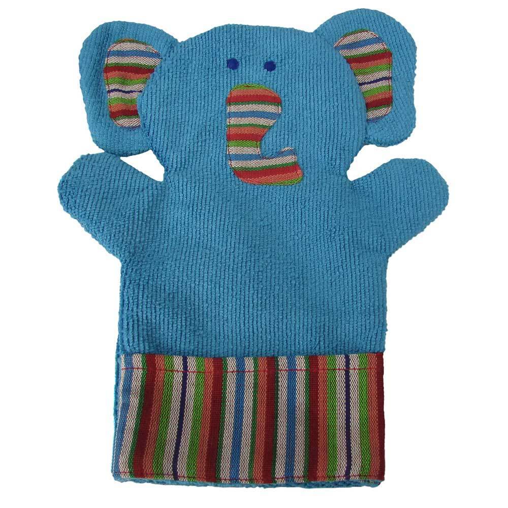 Elephant Puppet Washcloth