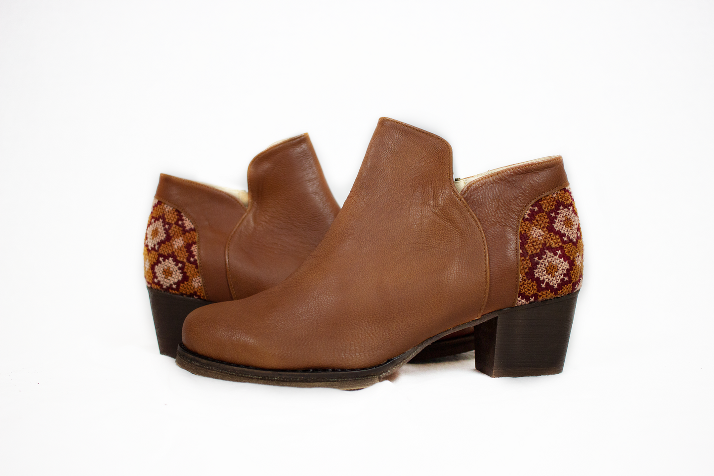 
                  
                    Flowers Ankle Boot - Brown
                  
                