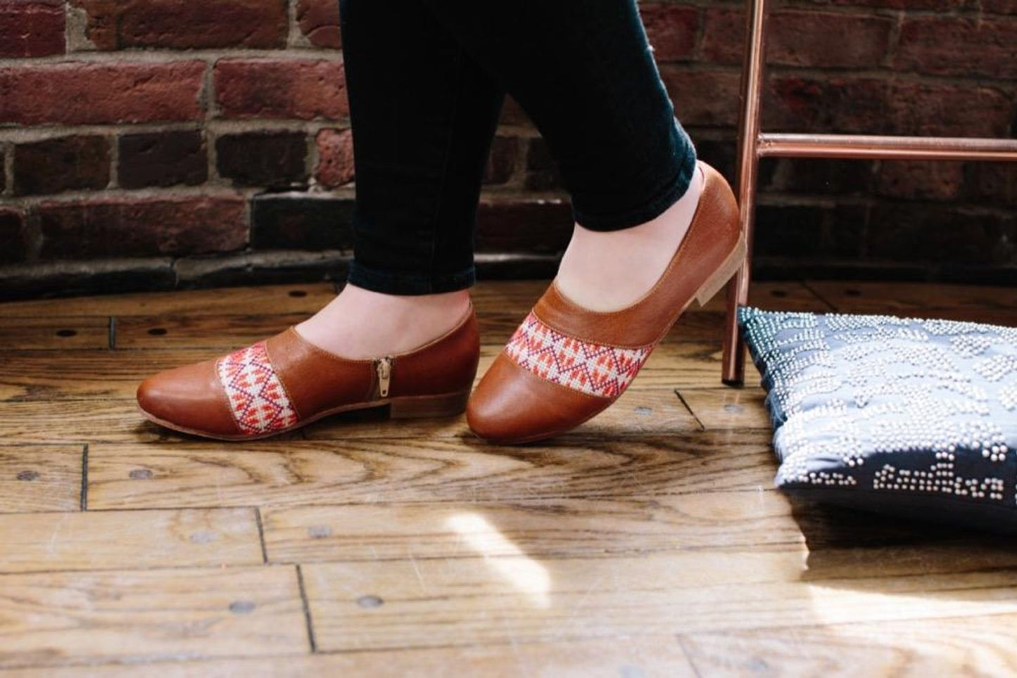
                  
                    Tatreez Oxford - Camel and Orange
                  
                