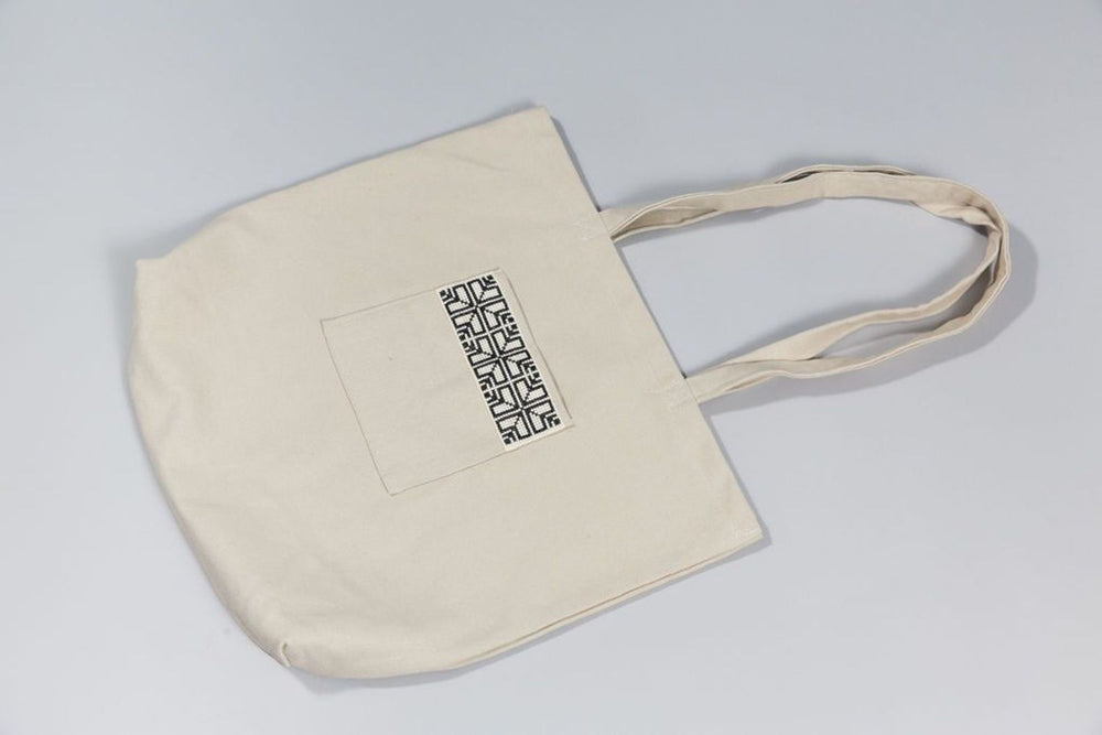 Fabric Market Tote - Cream