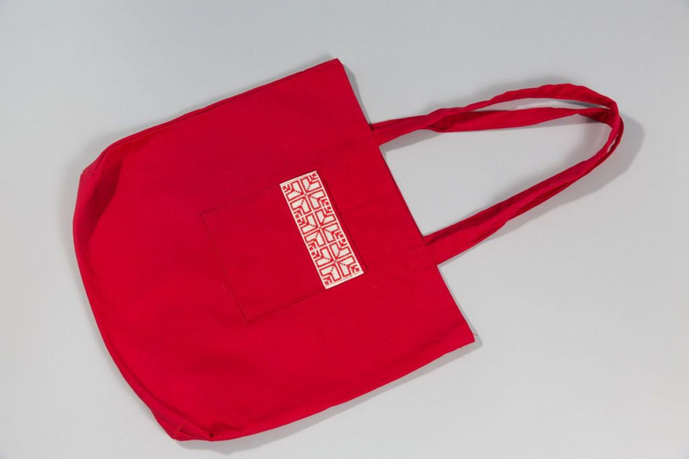 
                  
                    Fabric Market Tote - Red
                  
                