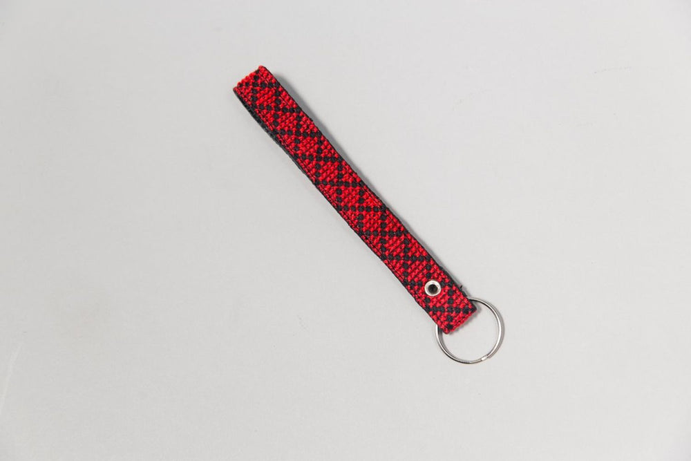 The Red Leather Key Fob