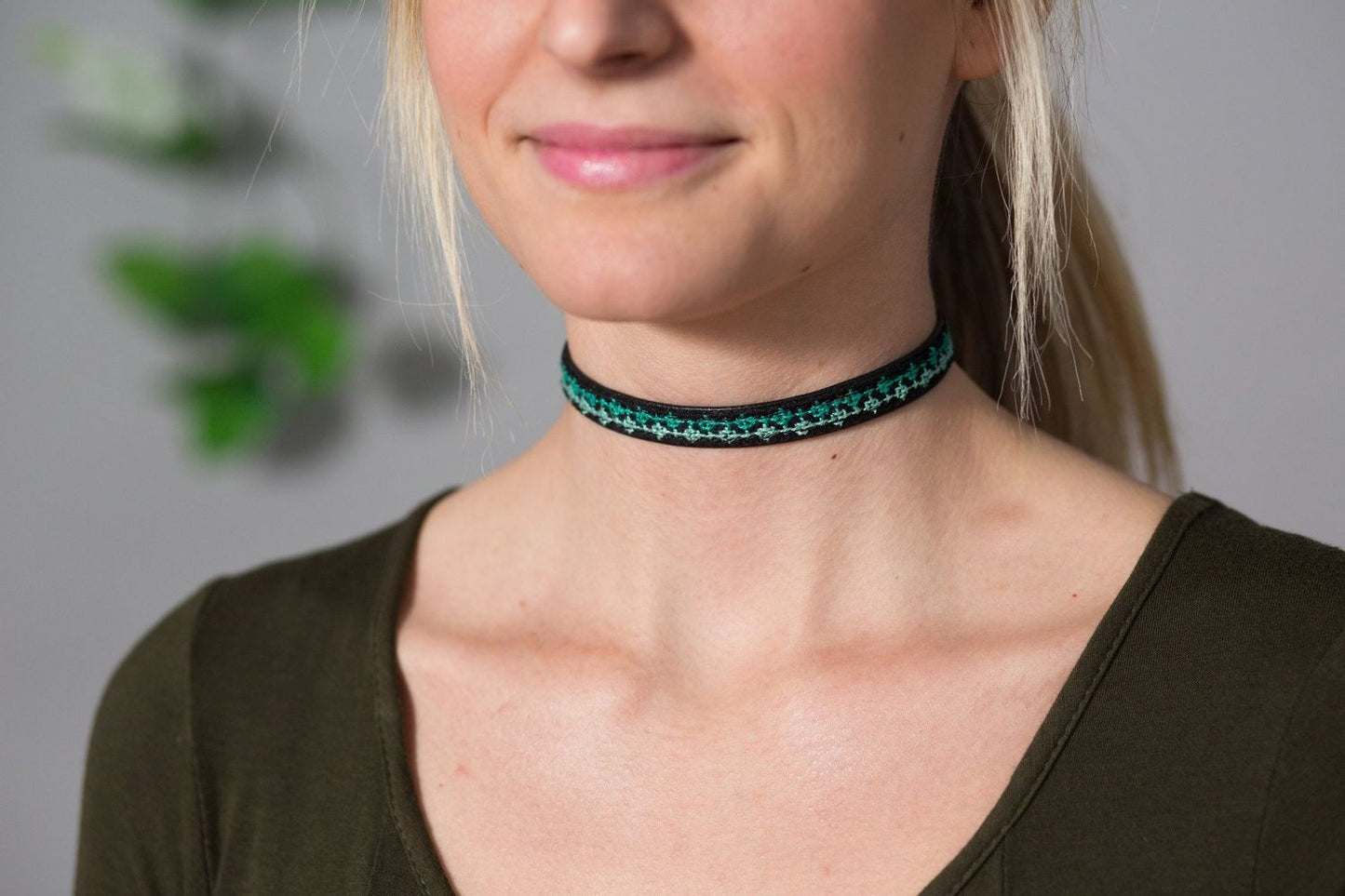 
                  
                    Choker/Wrap Bracelet - Teal
                  
                