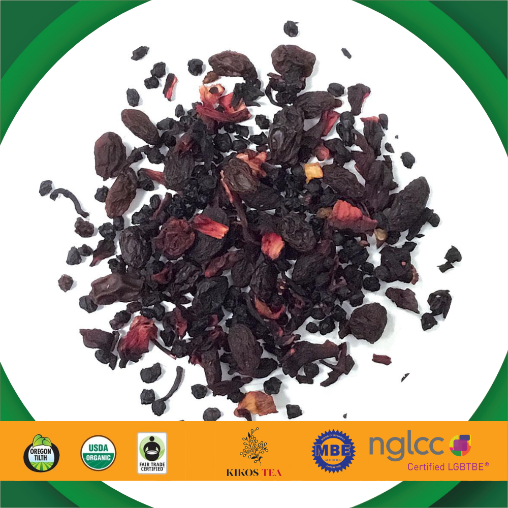
                  
                    Kikos Tisane Organic Berry Passion Tea 5 Oz
                  
                
