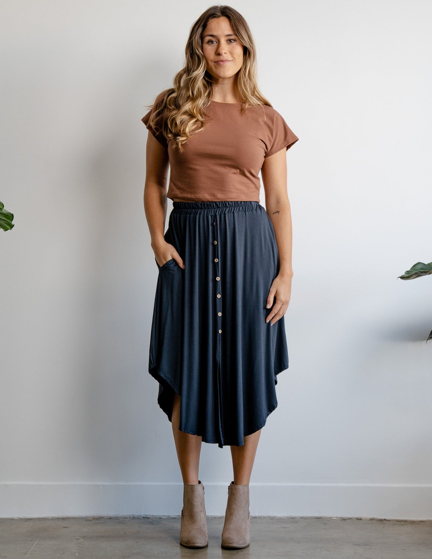 
                  
                    Gwendolyn Midi Skirt by Sozy
                  
                
