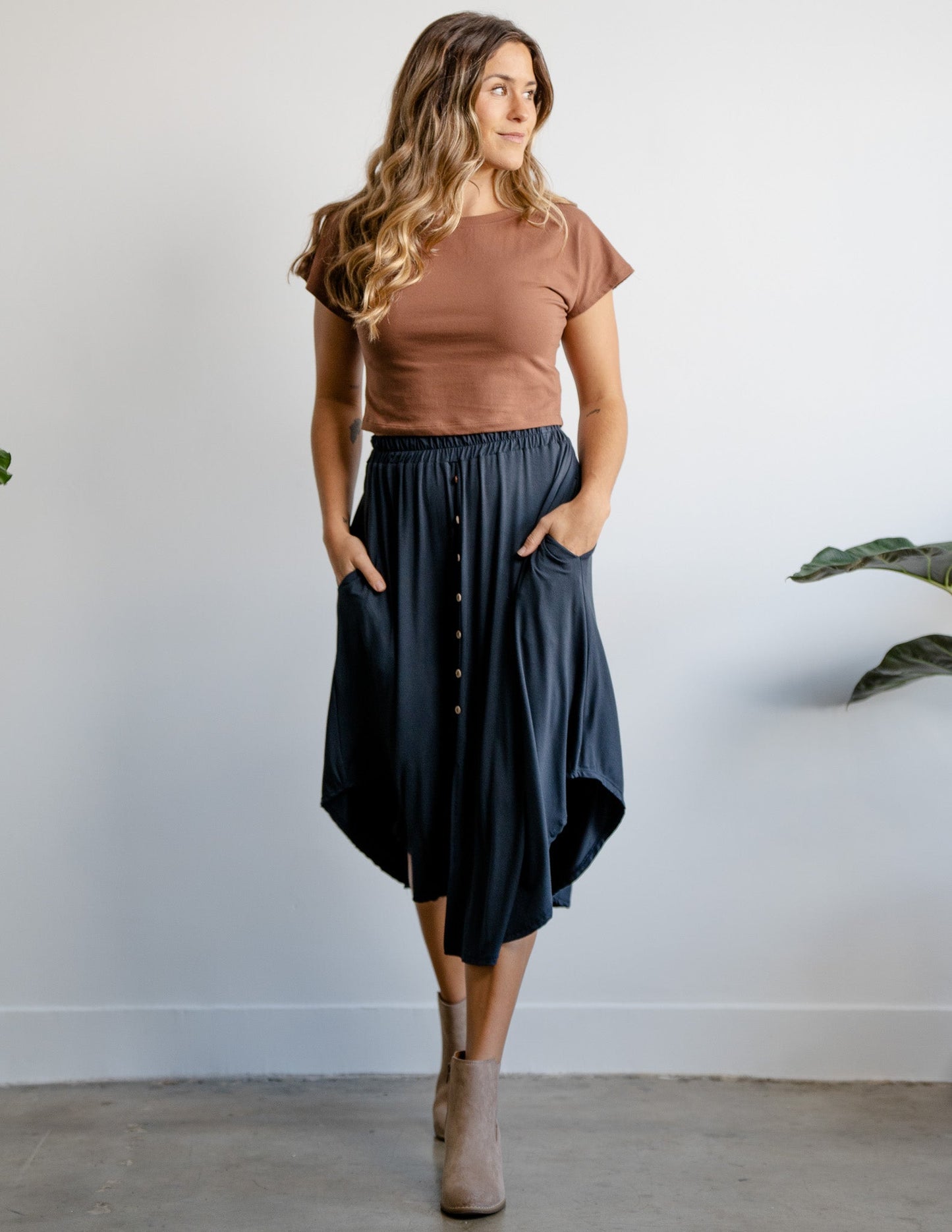 
                  
                    Gwendolyn Midi Skirt by Sozy
                  
                