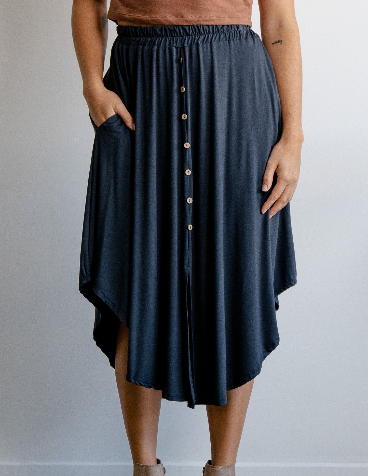 
                  
                    Gwendolyn Midi Skirt by Sozy
                  
                